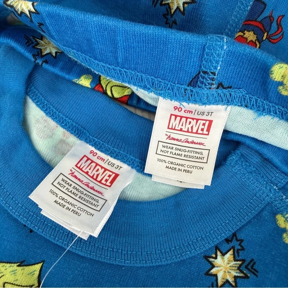Hanna Andersson Marvel Captain America Pajamas In Organic Cotton